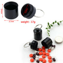 1 Pcs Mini Waterproof Aluminum Alloy Pill Box Container Keychain Medicine  BX