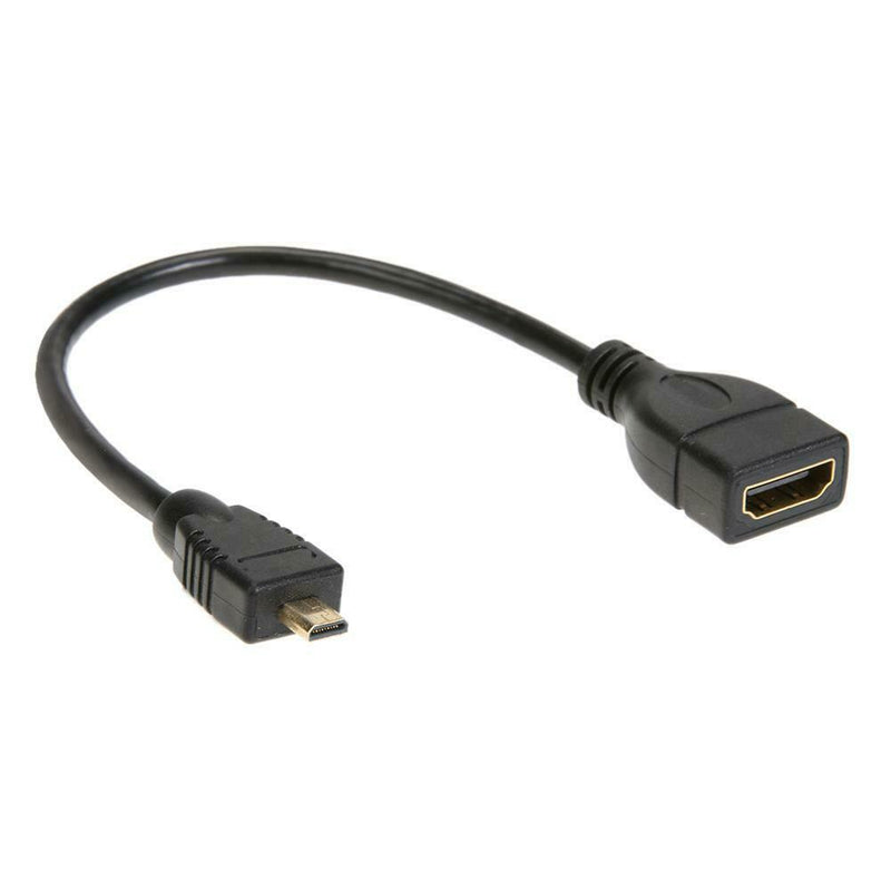 Micro HDMI Male to HDMI Female Adapter Connector Cable Short 17cm