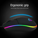 G102 USB Wired Optical Gaming 4 Buttons 2400DPI Ergonomic RGB Backlit Mouse