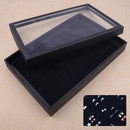 100 Slots Ring Earring Display Case Organizer Jewelry Storage Box Tray Holder
