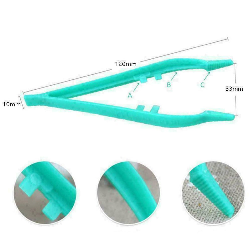 Reptile Plastic Feeding Tongs Live Food Feeding Tweezers 12cm Gift U6U7 D3U C4S6