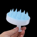 Shampoo Comb Silicone Teeth Hair Scalp Soft  Brush Hair Washing Comb Massager FT