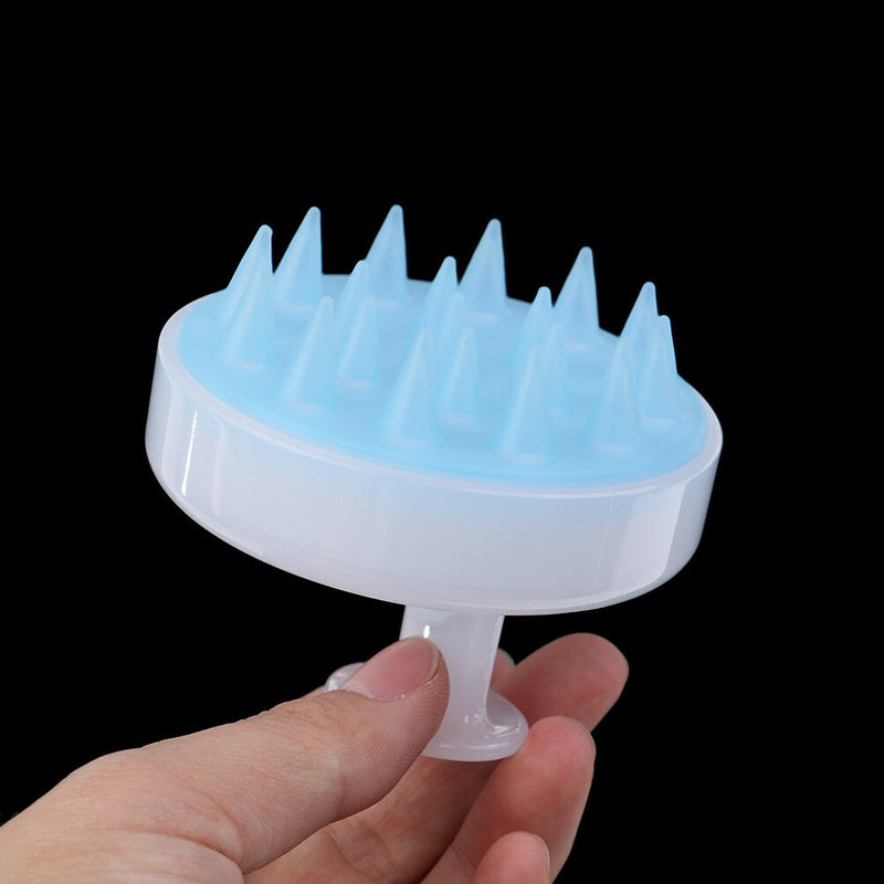 Shampoo Comb Silicone Teeth Hair Scalp Soft  Brush Hair Washing Comb Massager FT