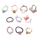 Women Elastic Hair Tie Ponytail Holder Scrunchies Ring Rope Hair-Band Random