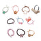 Women Elastic Hair Tie Ponytail Holder Scrunchies Ring Rope Hair-Band Random