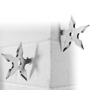 Coat Hooks Ninja Star Shape Stainless Steel Creative Wall Door Hook Clothes R6K8