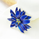 Flower Brooch for Women Chrysanthemum Brooch Enamel Pin Jewelry Clothes Acc C9D9