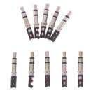 10Pcs 3.5mm 3 Pole Male Soldering Repair Headphone Audio Jack Plug FT