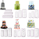 18pcs geometry fondant cookie cutter cake mold cake decorating tools bakewar Gw