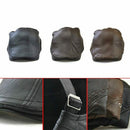 Jamont Light Coffee Men'S Pu Leather Beret Caps Winter Autumn New Male Adju I7K4