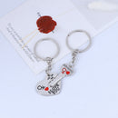 2pcs/lot Heart-shaped keychain Couple Valentine's Day Lover Gift Secret love BX
