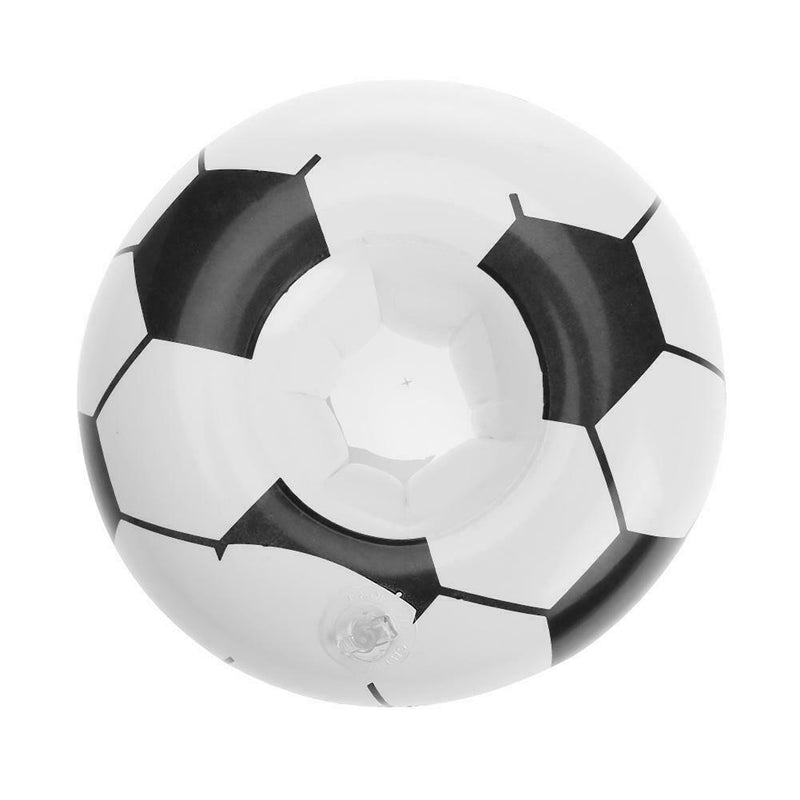 Inflatable Football Float Drink Cup Holder Round Swimming Pool Party Supply