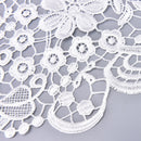 Embroidered Floral Lace Neckline Neck Collar Trim Clothes Sewing Patch L507 %o