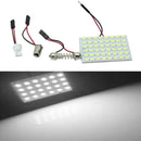 3 sets DC12V T10 BA9S Festoon Socket 5630 SMD 48 LED Panel Bulb Lamp White ZYY