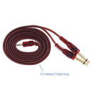 Guitar Cable 3.5mm to Two 6.35mm Plug Instrument Cable for Electric Guitar