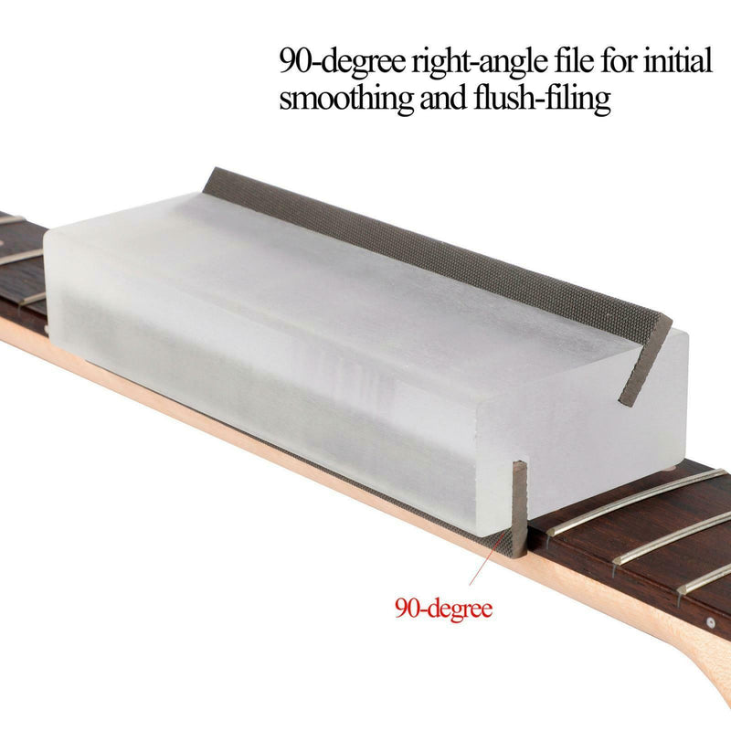 Guitar Fret End Bevel File Luthier 35 & 90 Deg Guitar Polishing Grinding, Dual