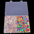 720 Pieces Kids DIY Bracelet Necklace Beads Jewelry Making Colorful Craft A Y9G3