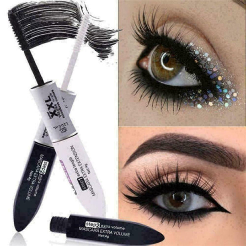 New Silk Fiber Eyelash Mascara Black Mascara Waterproof Silk-Fiber C4B6 W0B A3J7