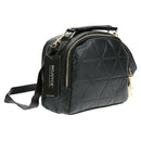 Handbag Chain Shoulder Lady Messenger Bag Candy Color Crossbody(Black)