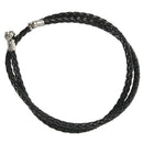 Jewelry Men's Necklace - 3mm Cord - Leather - Stainless Steel - for Men - C Y9T5