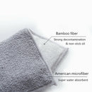 microfiber double-sided absorbent rag cleaning cloth bamboo fiber cleaning clo%!