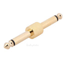 Golden Guitar Effect Pedal Coupler Connector Straight Convert Plug for Pedals