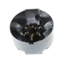 7 Pin 12N Towing Electric Metal Trailer Caravan Car Plug Socket Towbar Chrome