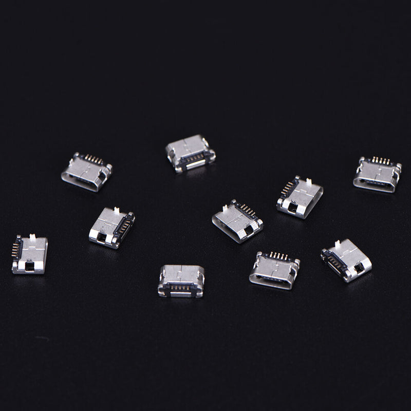 10X Micro USB 5pin B  Female Connector For Connector 5 pin Charging Socket J Bj