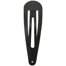 10 Pcs DIY Hairdressing Black Metal Hair Clips Hairclip 67mm x 19mm X6J5