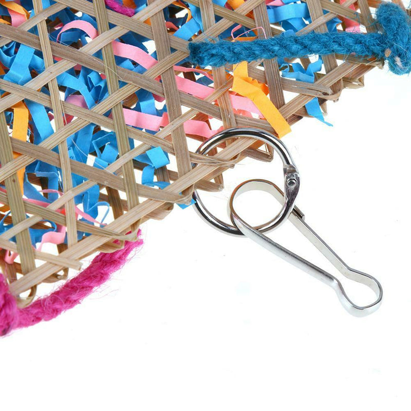 Bell Six Angle Wooden Swing Parrot Bird Toys Bird Cage Accessories