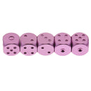 5x Alloy Metal Dices Set w/ Box for Dungeons &Dragons TRPG Table Game Purple