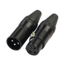 5 Pairs 3 Pin XLR Connectors Male And Female Microphone Mic Cable Adapter