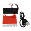 For Micro Bit Kit Silicone Protective Case with Power Supply / Cable Set, Red