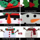 DIY Felt Christmas Tree Snowman with Ornaments Kids Toys Christmas Party De