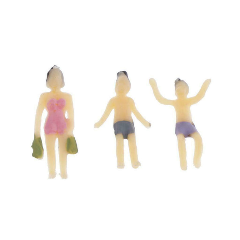 20xModel Trains People Figures Scale Painted Beach Crowd Miniatures HO 1:100