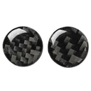 For Audi A6 A7 2012-2018 2pcs Carbon Fiber Air Conditioning Knob Cover Stickers