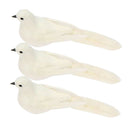 3pieces Handmade Pigeon Dove Garden Lawn Pond Home Decor Statue Bauble