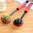 2in1 Portable Telescopic Back Scratcher+Massager Extendable to Elder Gift  Z