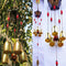 5 Bells Wind Chimes Antirust Bell Outdoor Decorations Lucky Metal Pagoda Be