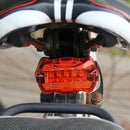 Waterproof 5LED Bicycle Tail Light Rear Warning Lamp for Night Bike Cycling