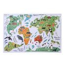 Removable Animal World Map Wall Stickers Home Bedroom Background Wall Decor