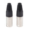 2x Metal 4Pin XLR Male Cable Connector, for Pro Microphones