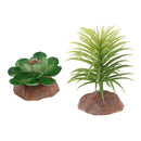 2x Water Plants Aquarium Ornament Landscape Reptiles