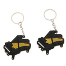 2 Pcs Guitar Keychain Key Chain Piano Key Chain Purse Bag Pendant D