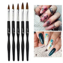 5Pcs/Set Nail Brush Acrylic Nail Art UV Gel Painting Brush DIY Drawing O1Q5