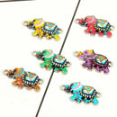 10x Enamel Colorful Elephant Connectors DIY Jewelry Making Bracelet Accessory