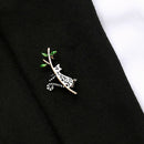 Elegant Women Enamel Alloy Animal Spot Cute Cat Brooch Pin Jewelry Decor Gift JR