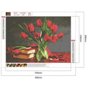 Full Round Drill 5D Rhinestone DIY Bouquet Flowers Diamond Painting (c1031)