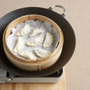 2PCS Asian Handmade Bamboo Steamer Lid Dumpling Buns Steamer Lid 5.9inch