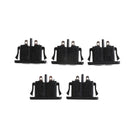 5Pcs AC250V 2.5A IEC320 C8 Male 2 Pins Power Inlet Socket Panel Embedded Lt